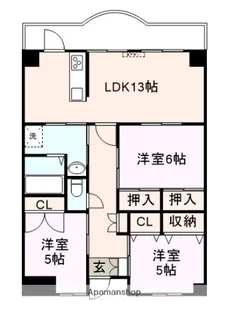 アンシエール【403号室】の間取り