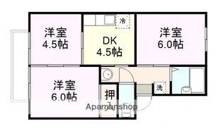 ハイツたちばな【202号室】の間取り