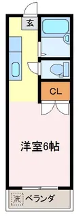 コーポサンライト【201号室】の間取り