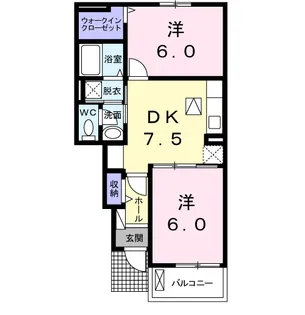 ららこーと C【1階】の間取り