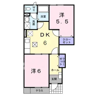 ビガーハイツ【1階】の間取り