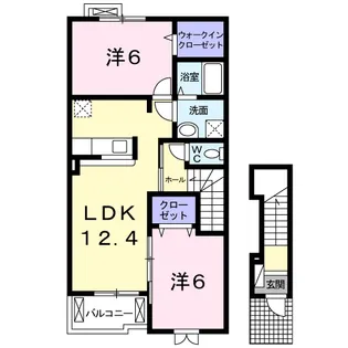 ラフィーネ不動上郷A【2階】の間取り