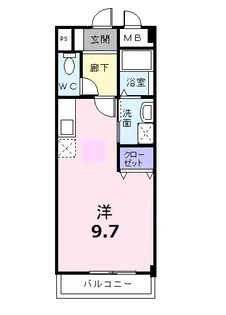 パークサイドパレス【3階】の間取り