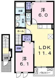 ストーク A【2階】の間取り