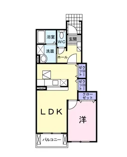 アッソレート・ポストⅠ【1階】の間取り