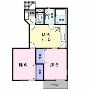 メゾン・ド・NANA【1階】の間取り