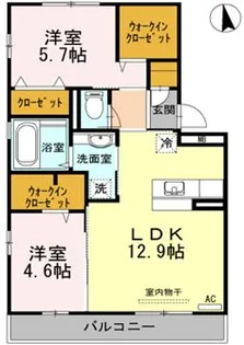 黒石ヒルズ【2階】の間取り