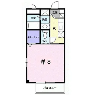 アネックスF A【2階】の間取り
