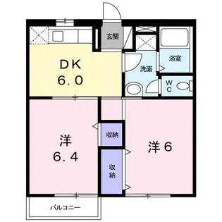 エスポワール A【1階】の間取り