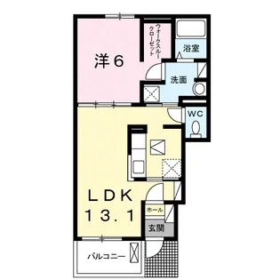 ビラ・ベレットⅠ番館【1階】の間取り