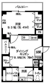 アビリティ上町弐番館【601号室】の間取り