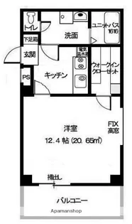 アビリティ上町弐番館【405号室】の間取り