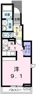 ロータスⅠ【103号室】の間取り