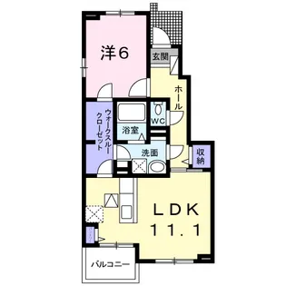 コート・ドール 弐番館【1階】の間取り