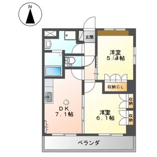 ウィステリア スプリングス【2階】の間取り
