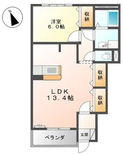 クレストールⅡ【1階】の間取り