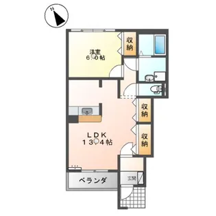 クレストールⅡ【1階】の間取り