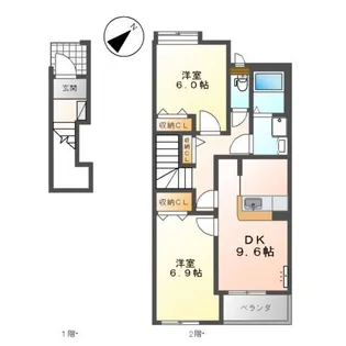 HILLS ARO.【2階】の間取り