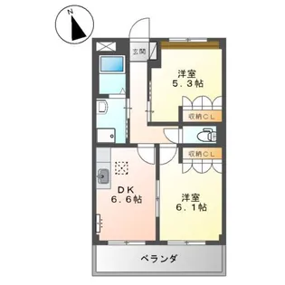 I・GRANDE【1階】の間取り