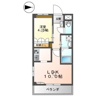アクアサイド【2階】の間取り