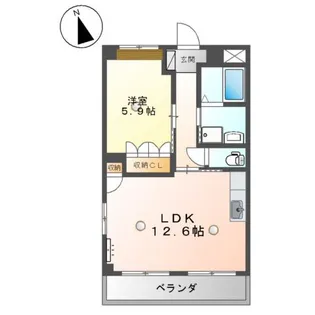 ルミナス・コート【2階】の間取り