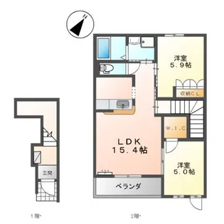パストラーレ・プリマ【2階】の間取り