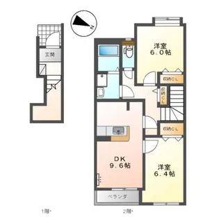 ヴィラ・アルカディア【2階】の間取り