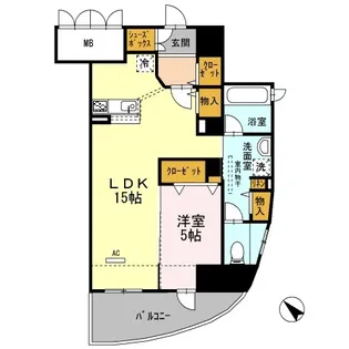 セントラルコートU【3階】の間取り