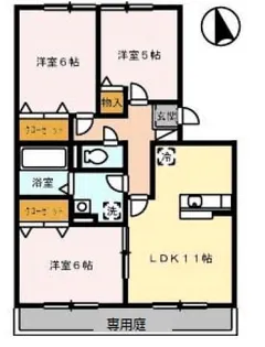 花水木【1階】の間取り