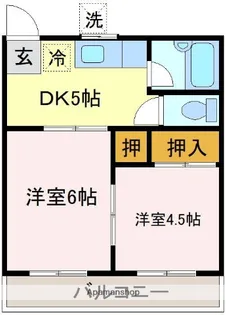 寝太郎ハイツ【202号室】の間取り