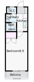 ハイツふろーら【305号室】の間取り