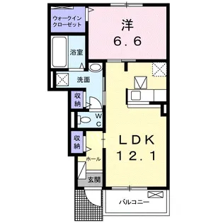 ルタンⅡ【1階】の間取り