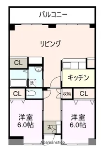 フラワービレッジ【301号室】の間取り