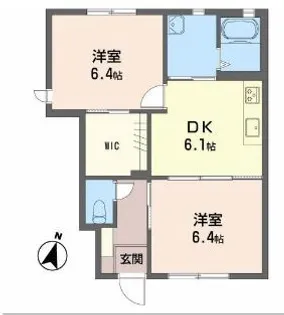 シャーメゾン上開作【1階】の間取り