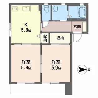 シャーメゾン西岐波 D棟【1階】の間取り