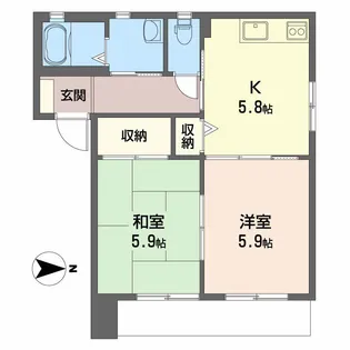 シャーメゾン西岐波 D棟【1階】の間取り