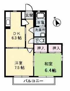 シャーメゾン西平原 B棟【1階】の間取り