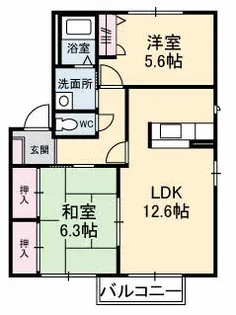 フォーリスト C【1階】の間取り