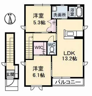 ブランシェJ【2階】の間取り