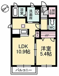 シャーメゾンショコラ【1階】の間取り
