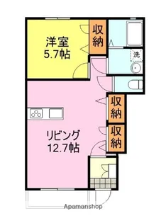 BLANCDOL【102号室】の間取り