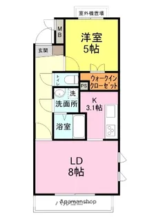 VIGOROUS大江町【107号室】の間取り