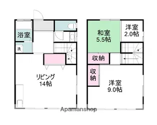 山口県宇部市大字際波【タウンハウス】の間取り