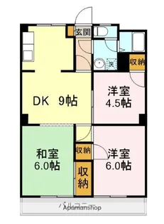 ディモーラ山門【503号室】の間取り