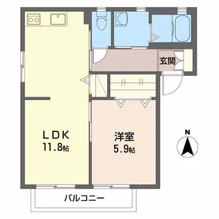 バリュージュ2000 B棟【2階】の間取り