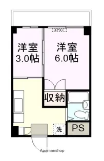 椎山マンション【405号室】の間取り