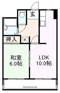 椎山マンション【511号室】の間取り