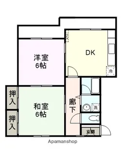 メゾンリネエール【3-C号室】の間取り