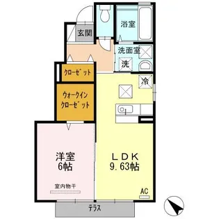ベルヴィル カメリアⅡ【1階】の間取り