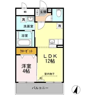 PLACE72【2階】の間取り